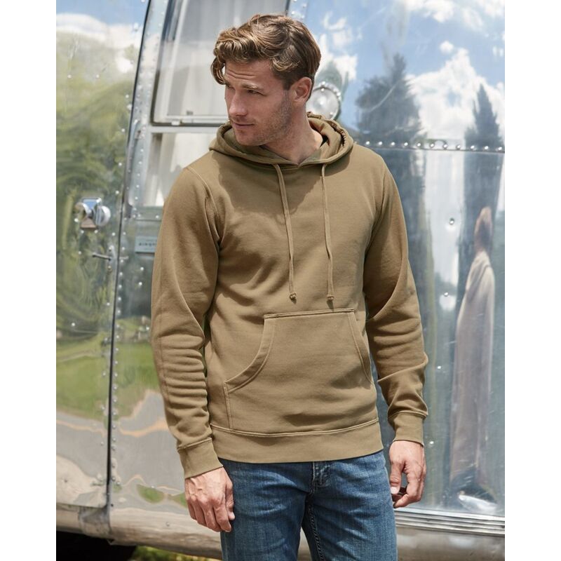 Midweight Pigment-Dyed Hooded Sweatshirt Thumbnail